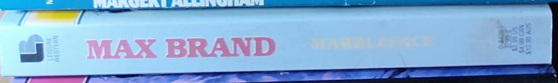 Max Brand  MARBLEFACE spine of book image