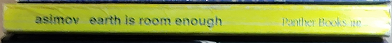 Isaac Asimov  EARTH IS ROOM ENOUGH spine of book image