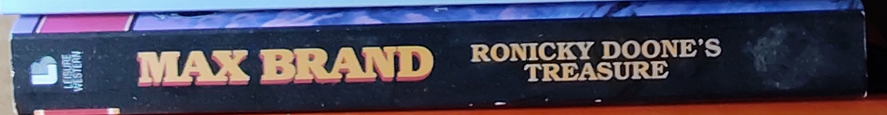 Max Brand  RONICKY DOONE'S TREASURE spine of book image