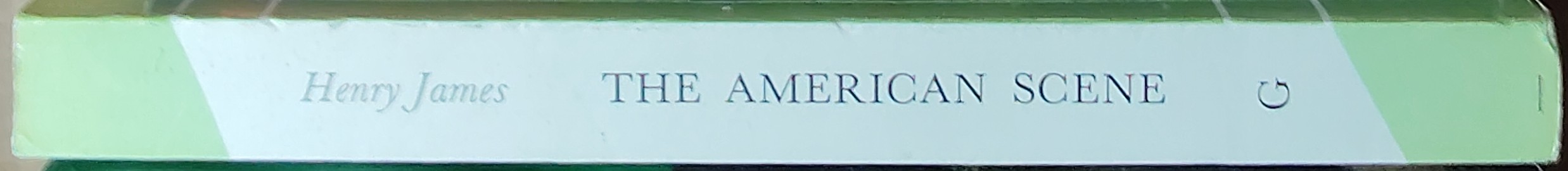 Henry James  THE AMERICAN SCENE spine of book image