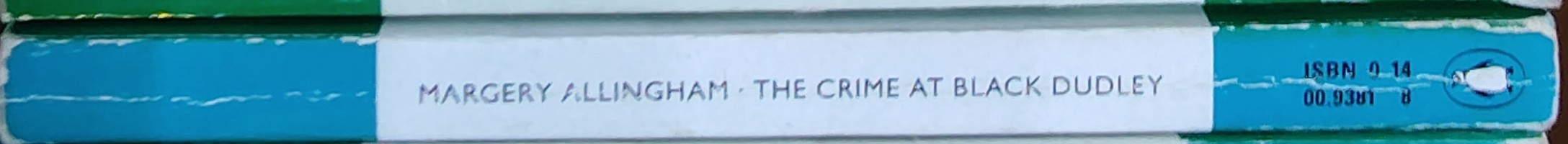 Margery Allingham  THE CRIME AT BLACK DUDLEY spine of book image