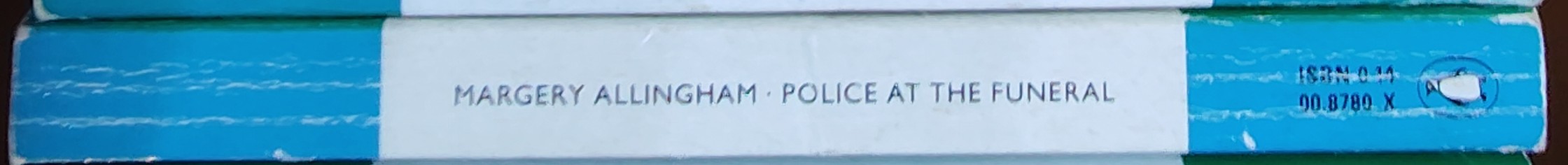 Margery Allingham  POLICE AT THE FUNERAL spine of book image