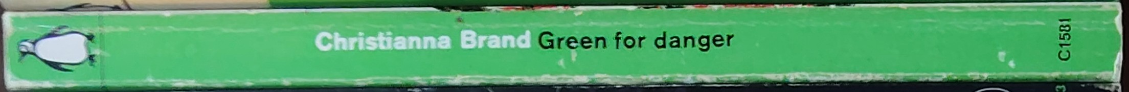 Christianna Brand  GREEN FOR DANGER spine of book image