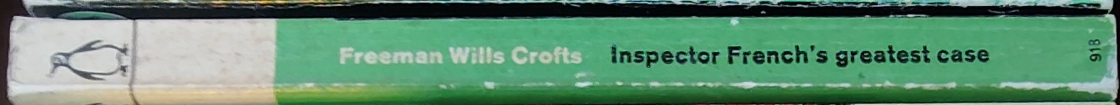 Freeman Wills Crofts  INSPECTOR FRENCH'S GREATEST CASE spine of book image
