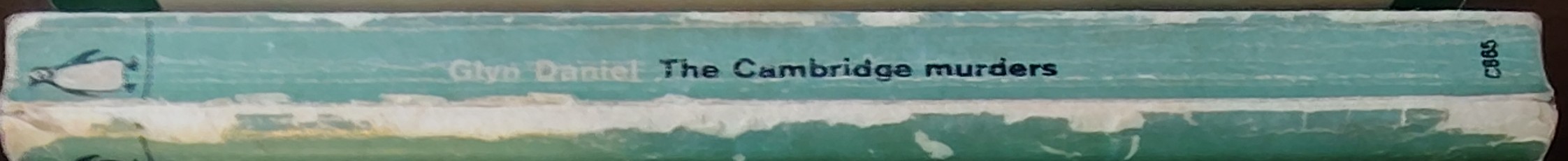 Glyn Daniel  THE CAMBRIDGE MURDERS spine of book image