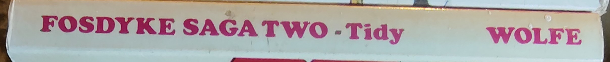 Bill Tidy  FOSDYKE SAGA TWO spine of book image
