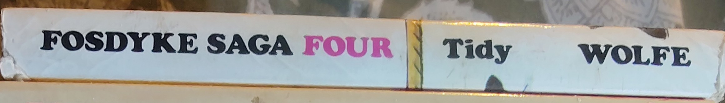 Bill Tidy  FOSDYKE SAGA FOUR spine of book image