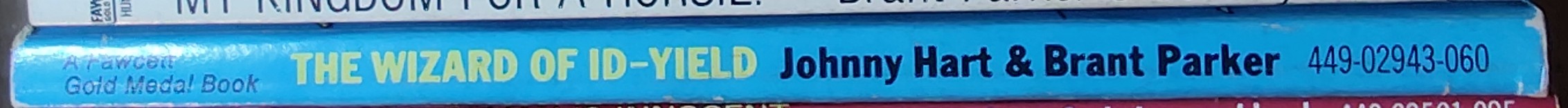 Johnny Hart  THE WIZARD OF ID - YIELD spine of book image