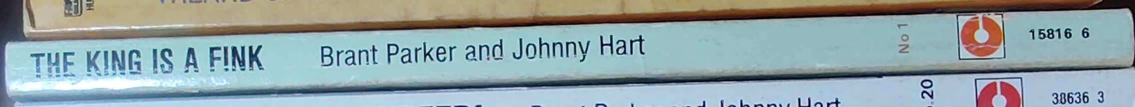 Johnny Hart  THE KING IS A FINK! spine of book image