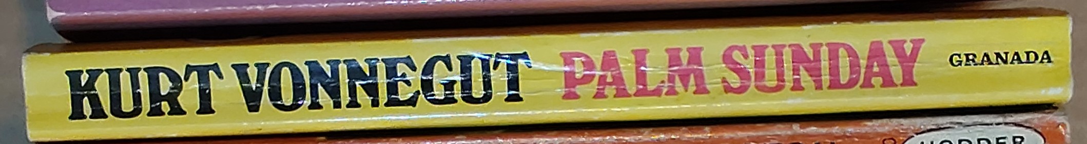 Kurt Vonnegut  PALM SUNDAY spine of book image