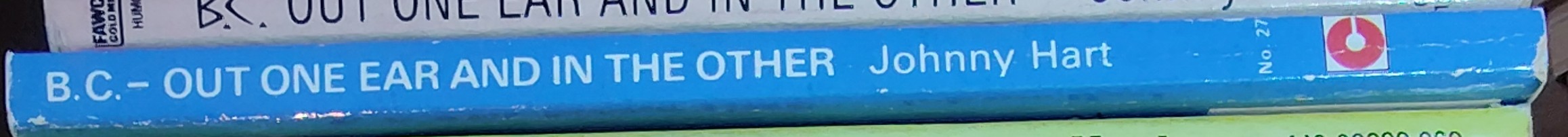 Johnny Hart  B.C. OUT ONE EAR AND IN THE OTHER spine of book image