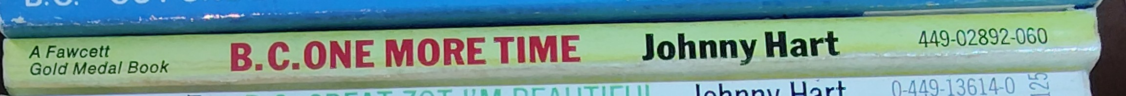 Johnny Hart  B.C. ONE MORE TIME spine of book image