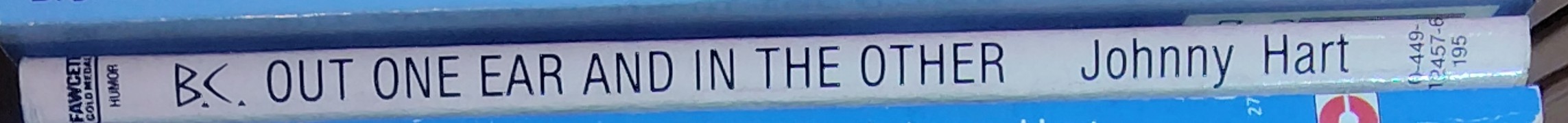 Johnny Hart  B.C. OUT ONE EAR AND IN THE OTHER spine of book image