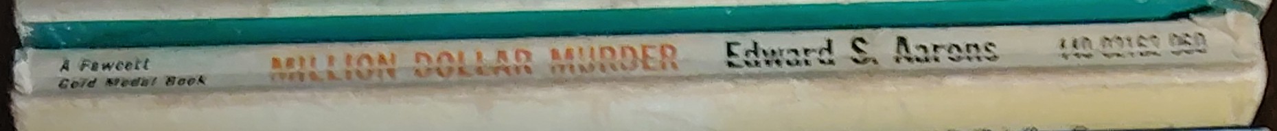 Edward S. Aarons  MILLION DOLLAR MURDER spine of book image