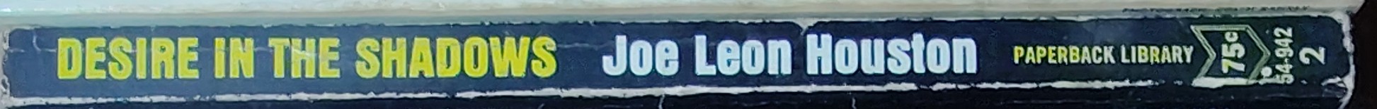 Joe Leon Houston  DESIRE IN THE SHADOWS spine of book image