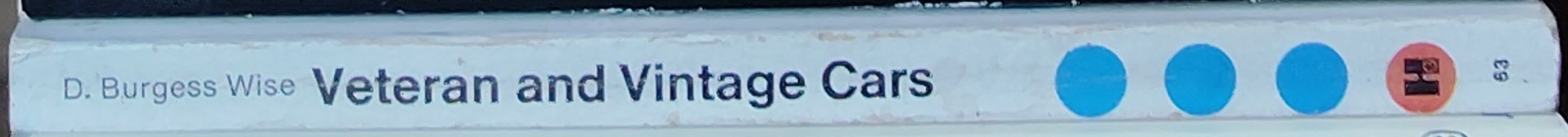 CARS, Veteran and Vintage  spine of book image