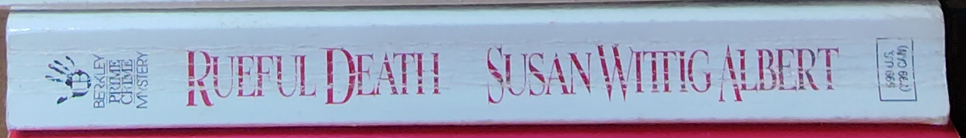 Susan Wittig Albert  RUEFUL DEATH spine of book image