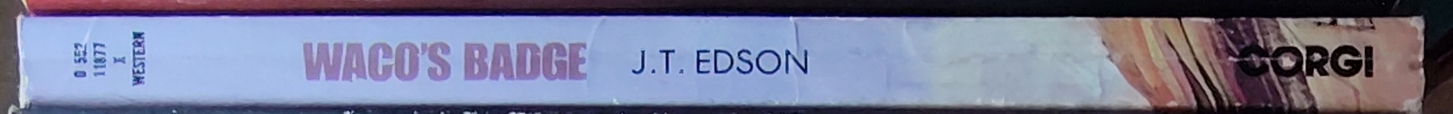J.T. Edson  WACO'S BADGE spine of book image