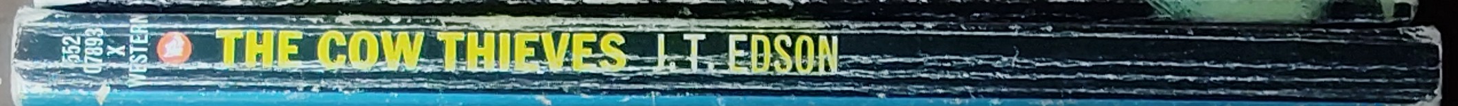 J.T. Edson  THE COW THIEVES spine of book image