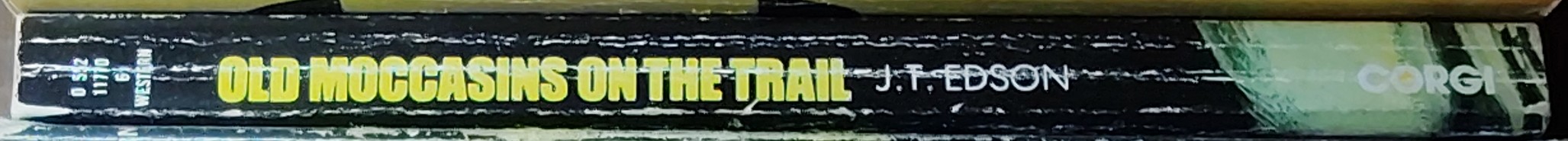 J.T. Edson  OLD MOCCASINS ON THE TRAIL spine of book image