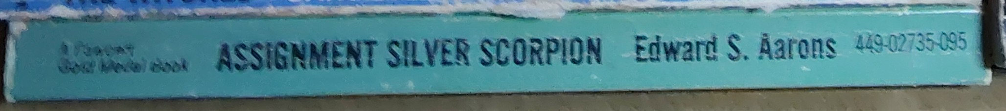 Edward S. Aarons  ASSIGNMENT SILVER SCORPION spine of book image