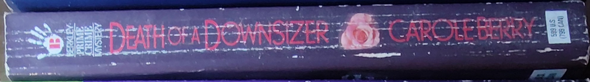 Carole Berry  DEATH OF A DOWNSIZER spine of book image