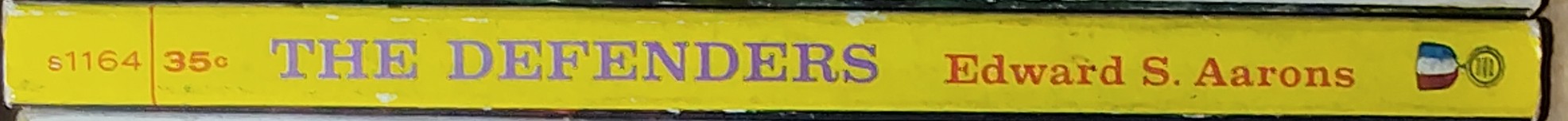 Edward S. Aarons  THE DEFENDERS spine of book image