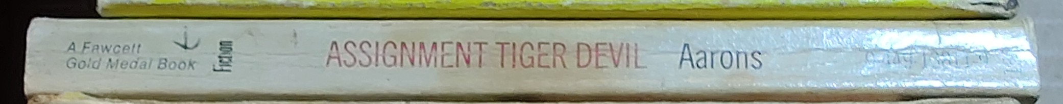 Edward S. Aarons  ASSIGNMENT TIGER DEVIL spine of book image