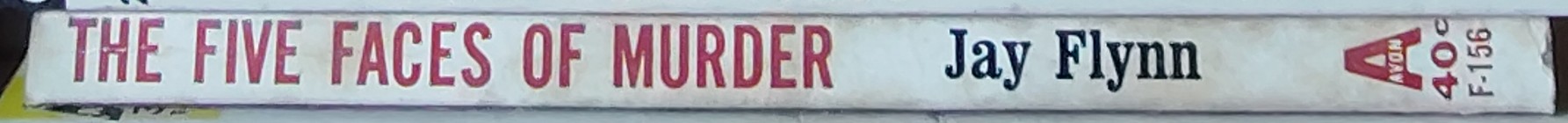 Jay Flynn  THE FIVE FACES OF MURDER spine of book image