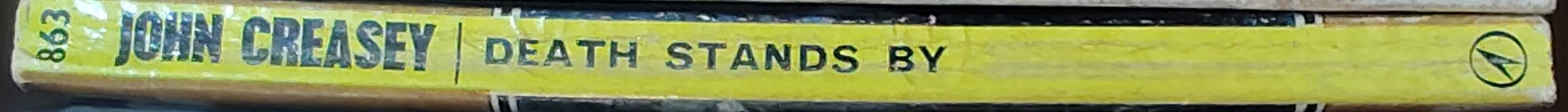 John Creasey  DEATH STANDS BY (Department 'Z') spine of book image