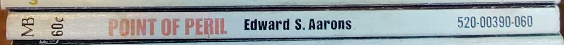 Edward S. Aarons  POINT OF PERIL spine of book image