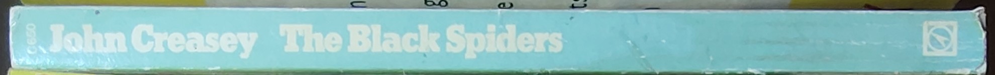 John Creasey  THE BLACK SPIDERS (Department Z) spine of book image