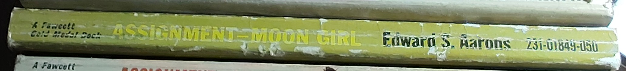 Edward S. Aarons  ASSIGNMENT MOON GIRL spine of book image