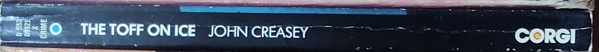 John Creasey  THE TOFF ON ICE spine of book image