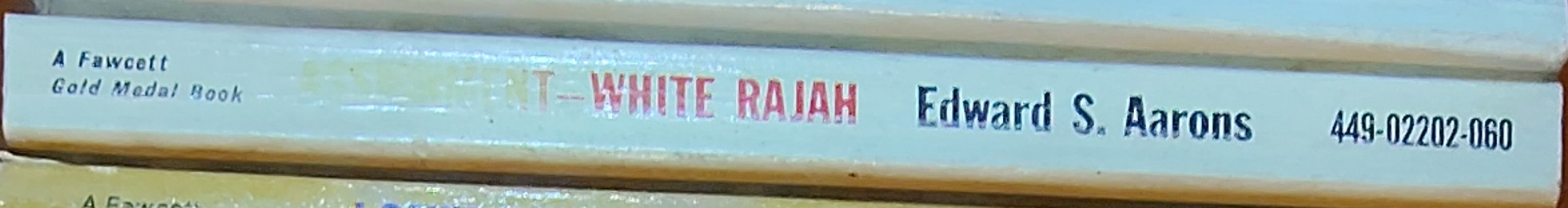 Edward S. Aarons  ASSIGNMENT WHITE RAJAH spine of book image