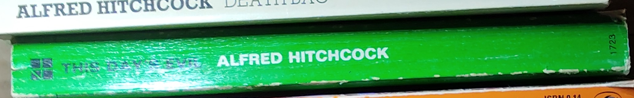 Alfred Hitchcock (presents) THE DAY'S EVIL spine of book image