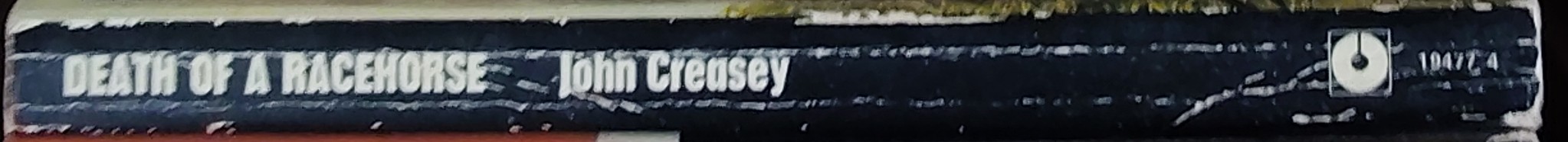 John Creasey  DEATH OF A RACEHORSE spine of book image
