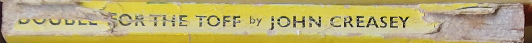 John Creasey  DOUBLE FOR THE TOFF spine of book image