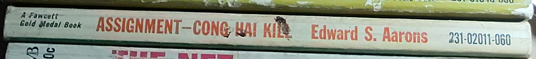 Edward S. Aarons  ASSIGNMENT CONG HAI KILL spine of book image