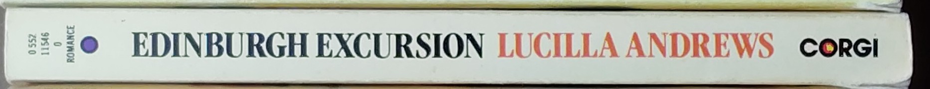 Lucilla Andrews  EDINBURGH EXCURSION spine of book image