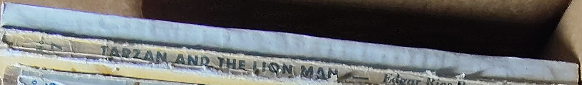 Edgar Rice Burroughs  TARZAN'S QUEST spine of book image