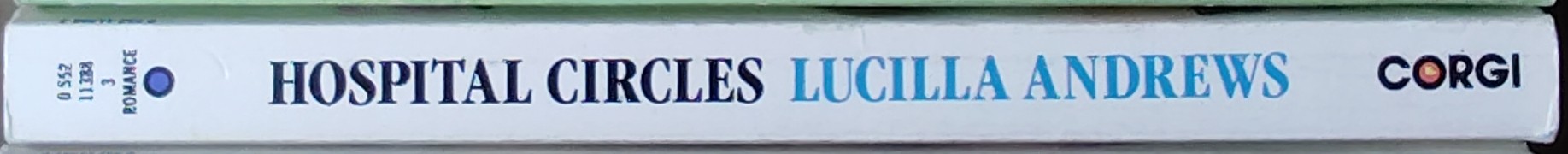 Lucilla Andrews  HOSPITAL CIRCLES spine of book image