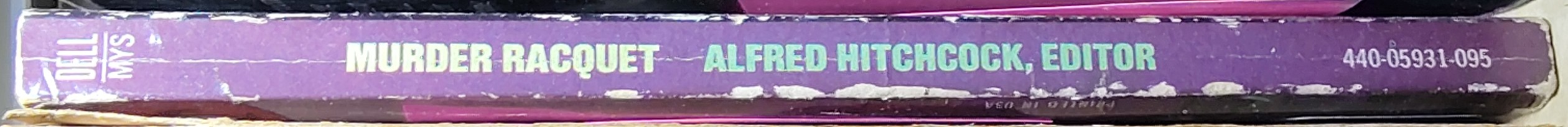 Alfred Hitchcock's  MURDER RACQUET spine of book image