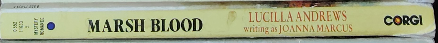 Lucilla Andrews  MARSH BLOOD spine of book image
