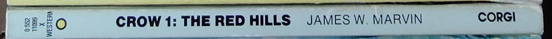James W. Marvin  CROW 1: THE RED HILLS spine of book image