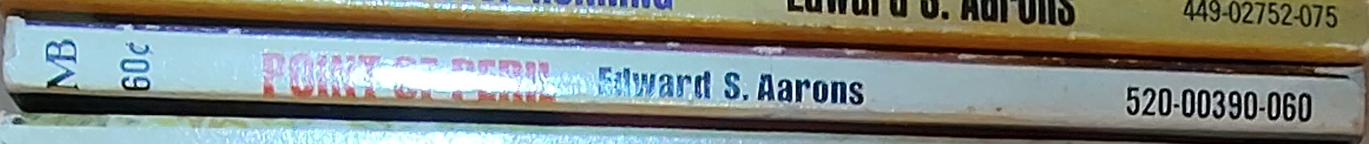 Edward S. Aarons  POINT OF PERIL spine of book image