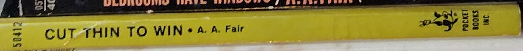 A.A. Fair  CUT THIN TO WIN spine of book image