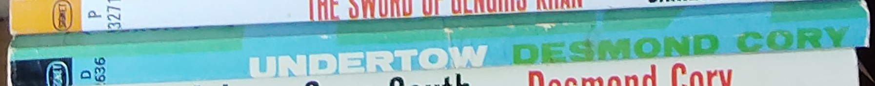 Desmond Cory  UNDERTOW spine of book image