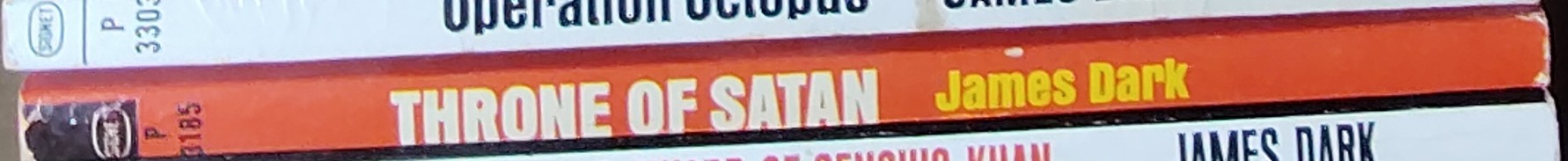 James Dark  THRONE OF SATAN spine of book image