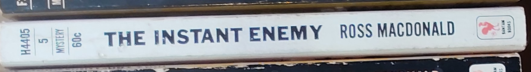 Ross MacDonald  THE INSTANT ENEMY spine of book image